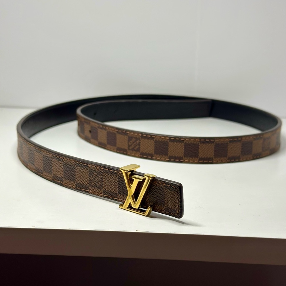 LV Iconic 20 mm Reversible Belt Damier Ebene